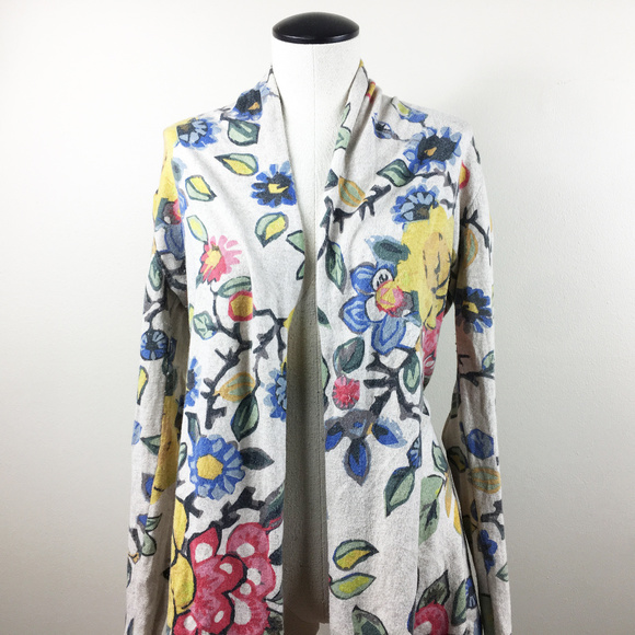 P14 Tabitha Floral Cardigan Sweater - Picture 1 of 5